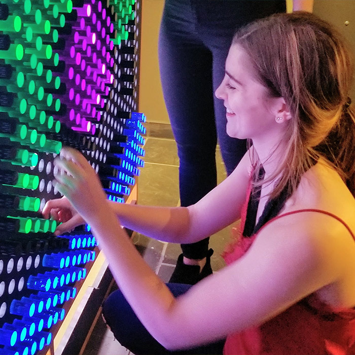 LiteZilla, a giant interactive sensory wall that is designed to inspire  creativity in all ages. Available for purchas…