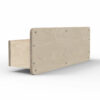 Two-layered plywood box with rounded corners and visible edge screws along the sides.